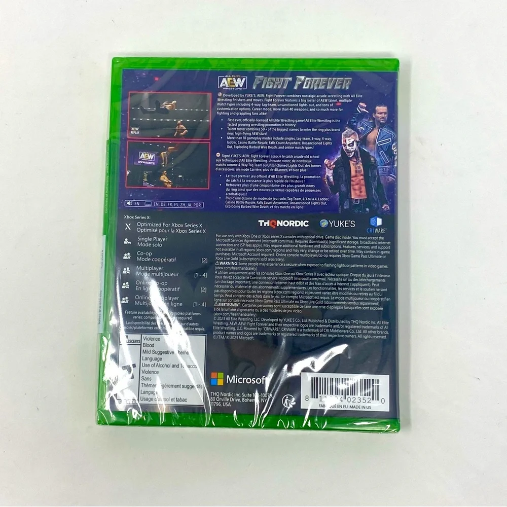 AEW:‎ Fight Forever - Xbox Series X - Xbox One NEW